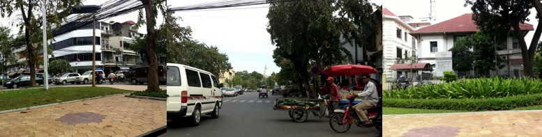 cambodia: high rise buildings and commercial activities